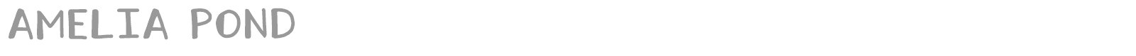 Amelia Pond font preview